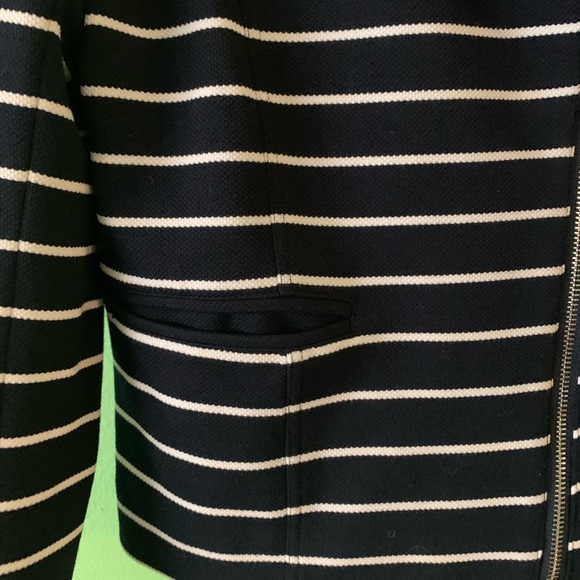 BAGATELLE NAVY & WHITE STRIPE JACKET BLAZER SIZE M - Picture 3 of 6